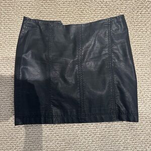 Free People Black Mini Skirt